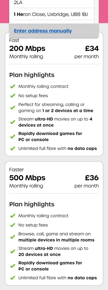 Iteration 1: monthly rolling plan cards only