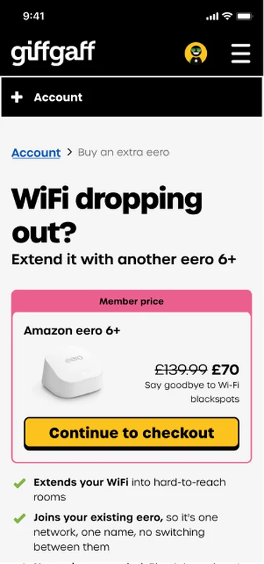 Buy an extra eero page